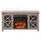 Camden&Wells - Colton Log Fireplace TV Stand for TVs Up to 55" - Gray Oak-Front_Standard