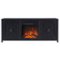 Camden&Wells - Granger Log Fireplace TV Stand for TVs Up to 65" - Black Grain-Front_Standard