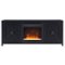 Hudson&Canal - Granger Crystal Fireplace TV Stand for TVs Up to 65" - Black Grain-Front_Standard