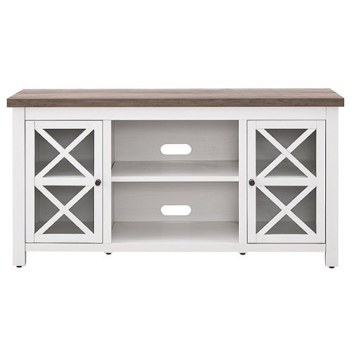 Camden&Wells - Colton TV Stand for TVs Up to 55" - White/Gray Oak