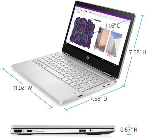 HP Pavilion x360 2-in-1  11.6  Touch-Screen Laptop - Intel Pentium Silver - 4GB Memory - 128 SSD - Natural Silver WHERE TO BUY