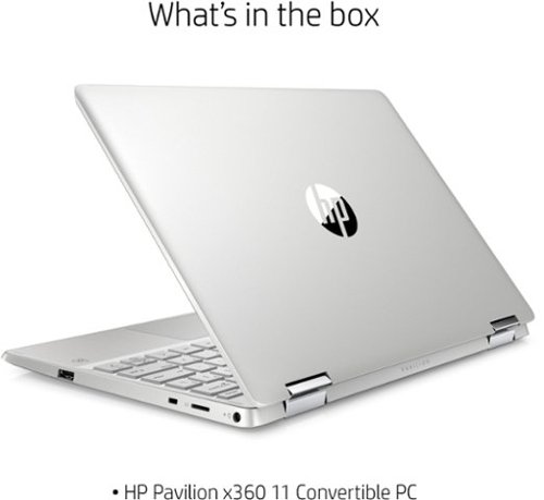 HP Pavilion x360 2-in-1  11.6  Touch-Screen Laptop - Intel Pentium Silver - 4GB Memory - 128 SSD - Natural Silver WORLDWIDE DELIVERY
