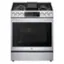 Front. LG - STUDIO 6.3 Cu. Ft. Slide-In Gas True Convection Range with EasyClean and Sous Vide - Stainless Steel.