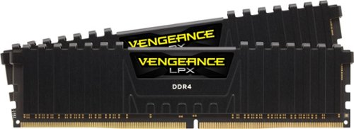 CORSAIR - VENGEANCE LPX 16GB (2PK x 8GB) 3200MHz DDR4 C16 DIMM Desktop Memory - Black