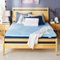 Sleep Innovations - 2" Cooling Gel Memory Foam Mattress Topper - Full - Blue-Front_Standard
