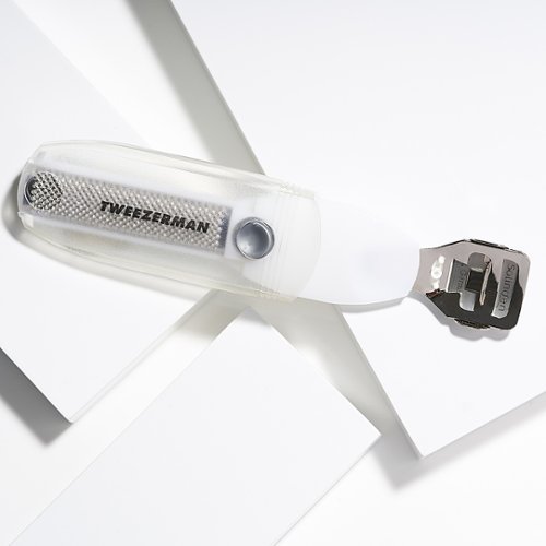 Tweezerman Safety Slide Callus Shaver & Rasp - White/Silver SHOP ONLINE