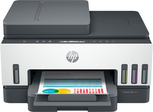 HP - Smart Tank 7301 Wireless All-In-One Inkjet Printer - White & Slate
