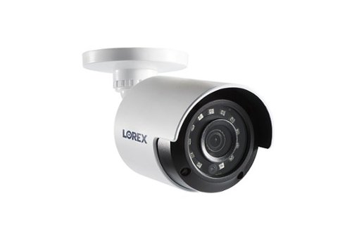 Lorex - 1080p HD Weatherproof Add-On Bullet Security Camera - White-Front_Standard 