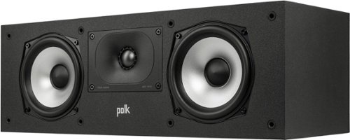 Polk Audio - Monitor XT30 Center Channel Speaker - Midnight Black