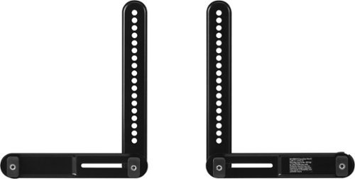 Image of Best Buy essentials™ - Rear Soundbar Wall Mount for Most 15 lb. Soundbars - Black