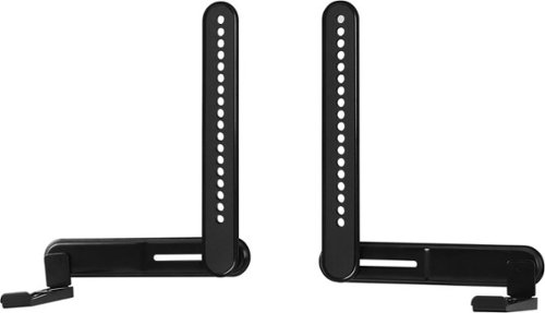 Best Buy essentials™ - Rear/Bottom Soundbar Wall Mount for Most 15 lb. Soundbars - Black