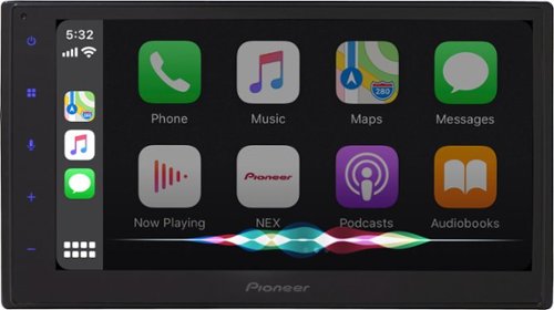 Pioneer - 6.8" Android Auto and Apple CarPlay Bluetooth Multimedia Receiver - Black