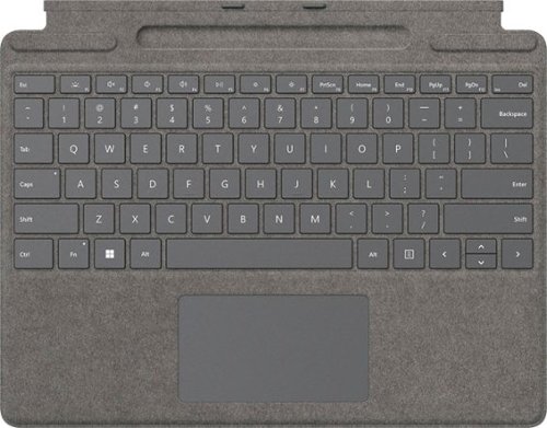 Microsoft - Surface Pro Signature Keyboard for Pro X, Pro 8 and Pro 9 - Platinum Alcantara Material