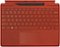 Microsoft - Surface Slim Pen 2 and Pro Signature Keyboard for Pro X, 8, 9 - Poppy Red Alcantara Material-Front_Standard