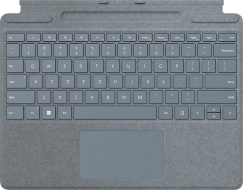 Microsoft - Surface Pro Signature Keyboard for Pro X, Pro 8 and Pro 9 - Ice Blue Alcantara Material
