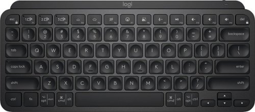 Logitech - MX Keys Mini TKL Wireless Bluetooth Scissor Keyboard with Backlit Keys - Black
