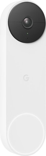 Google - Geek Squad Certified Refurbished Nest Video Wi-Fi Video Doorbell - Battery Operated - Snow