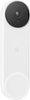 Google - Geek Squad Certified Refurbished Nest Video Wi-Fi Video Doorbell - Battery Operated - Snow-Front_Standard