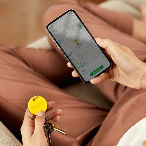 Chipolo - Bluetooth Item Tracker, (1 pack) - Yellow-Alt_View_Standard_17 