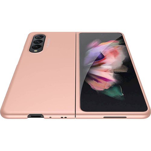 SaharaCase Hard Shell Silicone Case for Samsung Galaxy Z Fold3 5G - Rose Gold GLOBAL SHIPPING