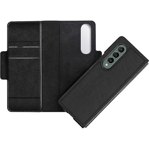 SaharaCase Leather Folio Wallet Case for Samsung Galaxy Z Fold3 5G - Black HOW TO BUY