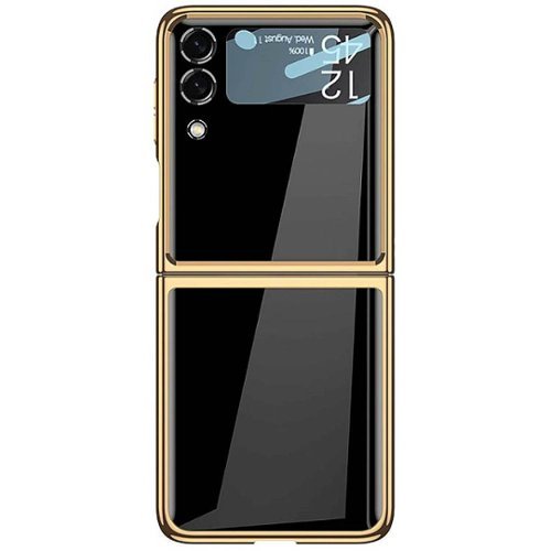 SaharaCase - Marble Series Case for Samsung Galaxy Z Flip3 5G - Black/Gold