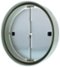 Zephyr - Duct 6 in. Low-Profile Round Damper with Collar for Range Hood - White-Front_Standard