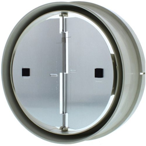 Zephyr - Duct 7 in. Low-Profile Round Damper with Collar for Range Hood - White