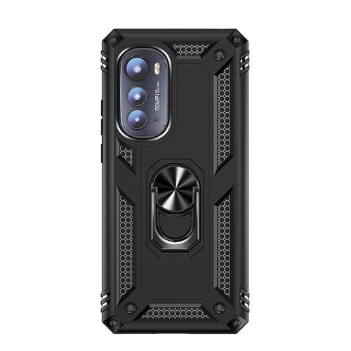 SaharaCase - Military Kickstand Series Case for Motorola Edge (2021) - Black