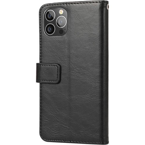 SaharaCase - Folio Wallet Case for Apple iPhone 13 Pro - Black-Left_Standard 