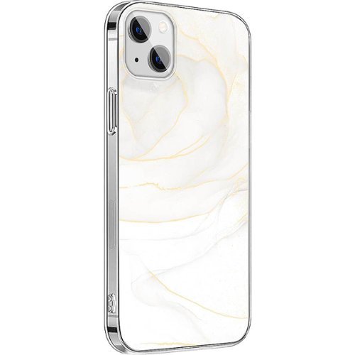 SaharaCase - Marble Series Case for Apple iPhone 13 mini - White/Gold