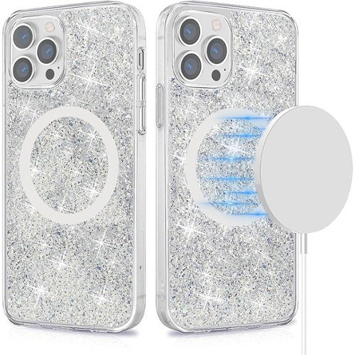 SaharaCase Sparkle Case with MagSafe for Apple iPhone 13 Pro - Clear, Silver WORLDWIDE DELIVERY