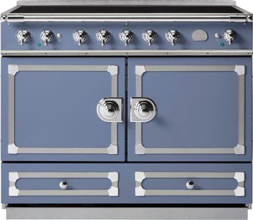 La Cornue - 110 Induction Range Provence Blue with Stainless Steel & Polished Chrome - Multi