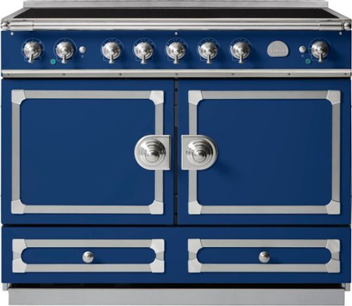 La Cornue - 110 Induction Range Royal Blue with Stainless Steel & Satin Chrome - Multi