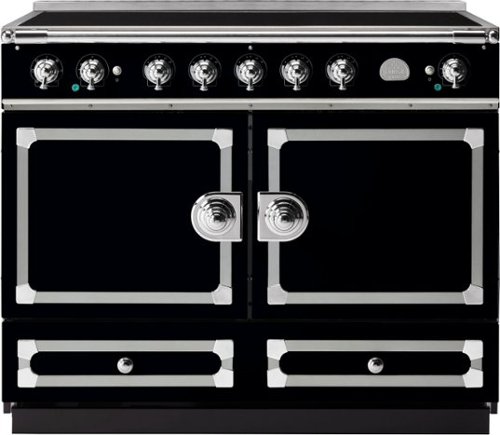 La Cornue - 110 Induction Range Gloss Black with Stainless Steel & Polished Chrome - Multi