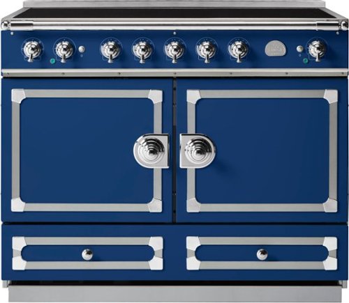 La Cornue - 110 Induction Range Royal Blue with Stainless Steel & Polished Chrome - Multi