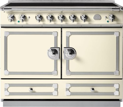 La Cornue - 110 Induction Range Ivory with Stainless Steel & Polished Chrome - Multi
