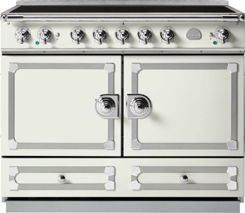 La Cornue - 110 Induction Range Pure White with Stainless Steel & Polished Chrome - Multi