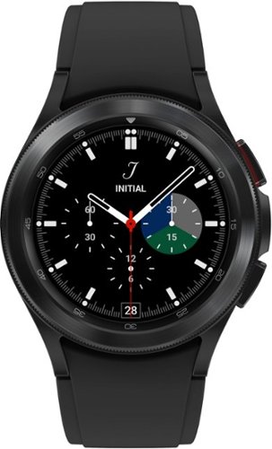 Samsung - Geek Squad Certified Refurbished Galaxy Watch4 Classic Stainless Steel Smartwatch 42mm BT - Black