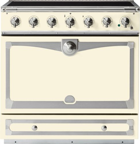 La Cornue - 90 Induction RangeIvory with Stainless Steel & Satin Chrome - Multi
