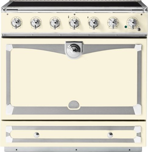 La Cornue - 90 Induction RangeIvory with Stainless Steel & Polished Chrome - Multi