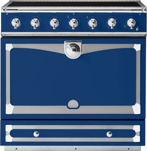 La Cornue - 90 Induction Range Royal Blue with Stainless Steel & Polished Chrome - Multi