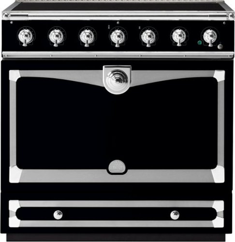 La Cornue - 90 Induction Range Gloss Black with Stainless Steel & Polished Chrome - Multi