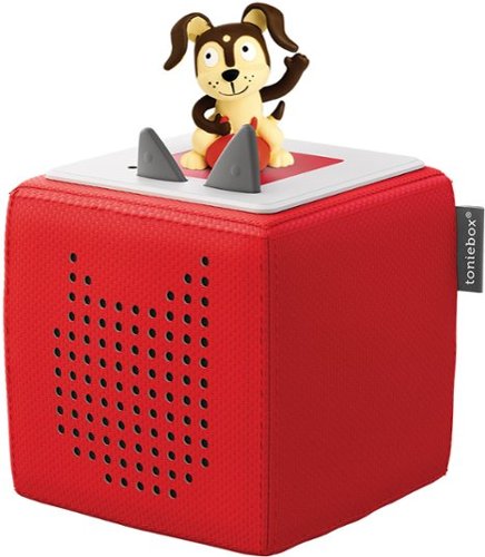 Tonies - Toniebox Starter Set with Playtime Puppy – Screen-Free Audio Player & Educational Listening Experience - Red