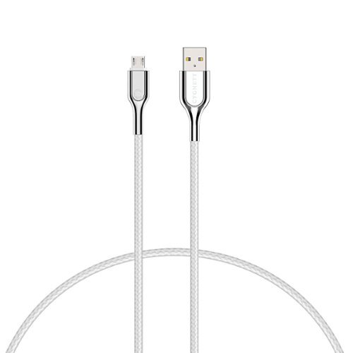 Cygnett - Armored Micro USB to USB-A Charge Cable (3.28 Feet) - White