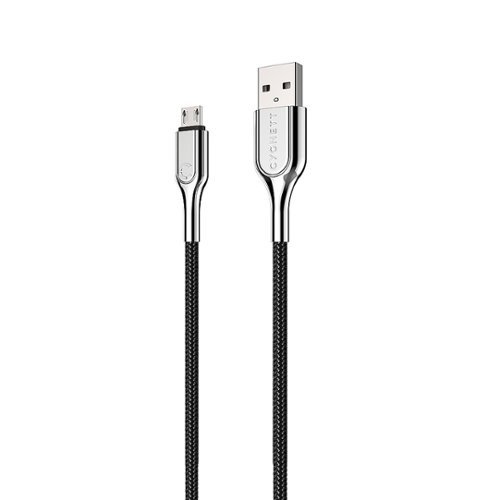 Cygnett - Armored 3.28' Micro USB to USB-A Charge Cable - Black