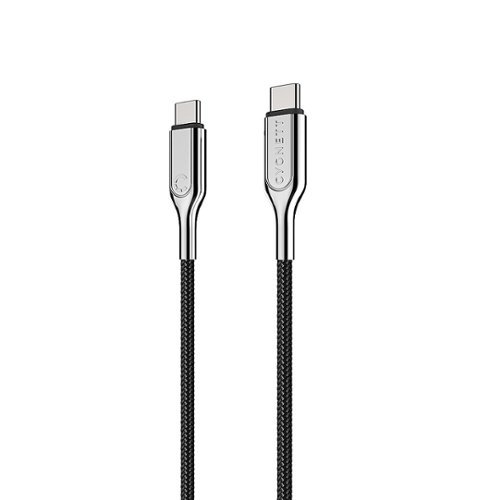 Cygnett - Armored 6' 2.0 USB-C to USB-C Charge and Sync Cable - Black