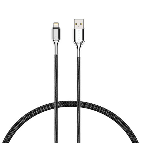 Cygnett - Armored Lightning to USB Charge and Sync Cable (6 Feet) - Black