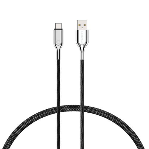 

Cygnett - Armored 3' 3.1 USB-C to USB-A Charge and Sync Cable - Black
