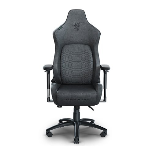 Razer - Iskur Gaming Chair with Built-in Lumbar Support - Dark Gray